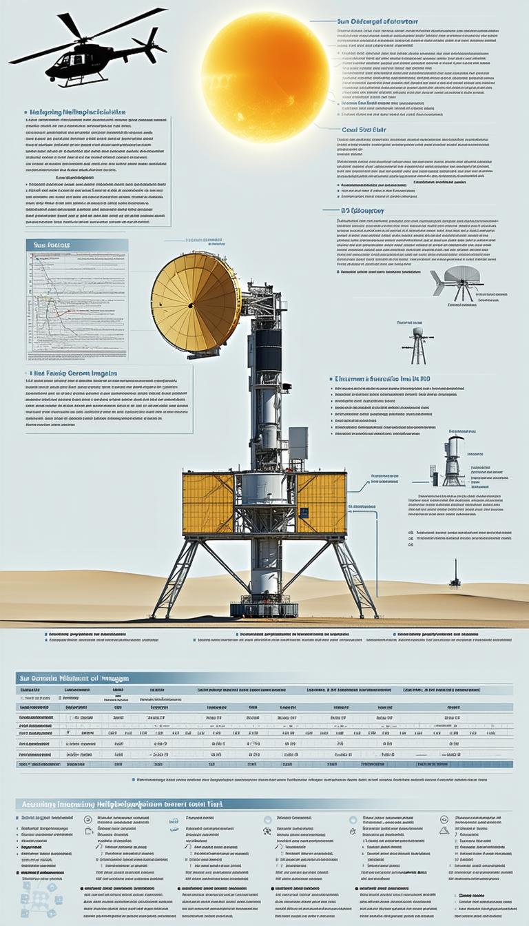 A Large Yellow Satellite Dish Is Shown In A Diagram, With A Detailed Description Of Its Components