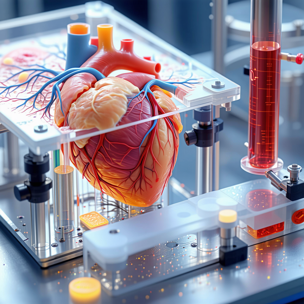A Heart Model Displayed On A Table