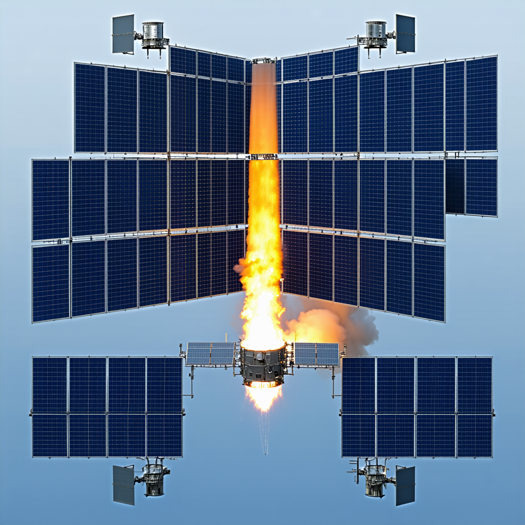 A Space Shuttle With A Rocket Attached To Its Back, Flying Through The Sky
