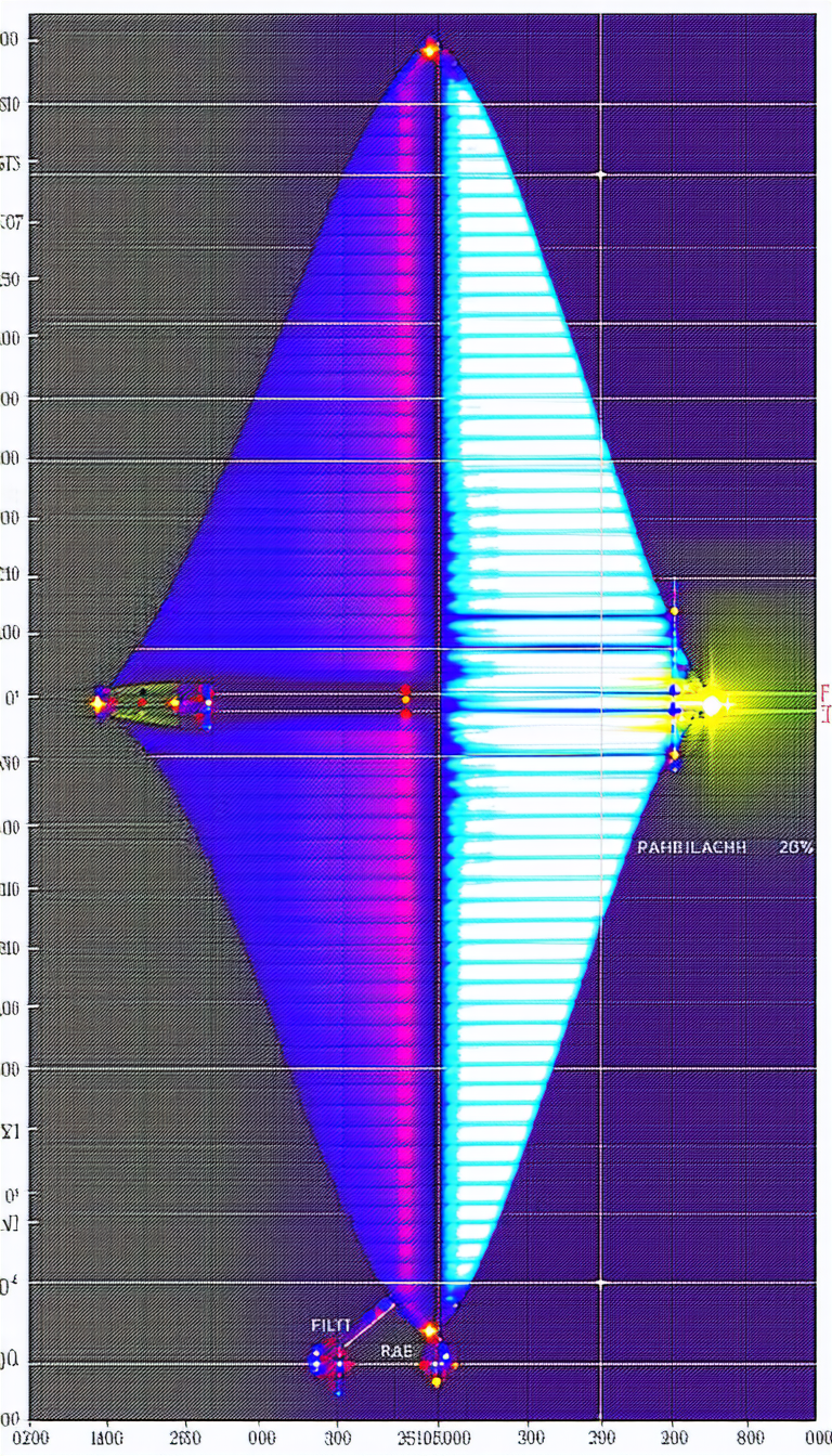 The Image Displays A Purple And Blue Light Show, Likely A Laser Show, Taking Place In A Dark Room