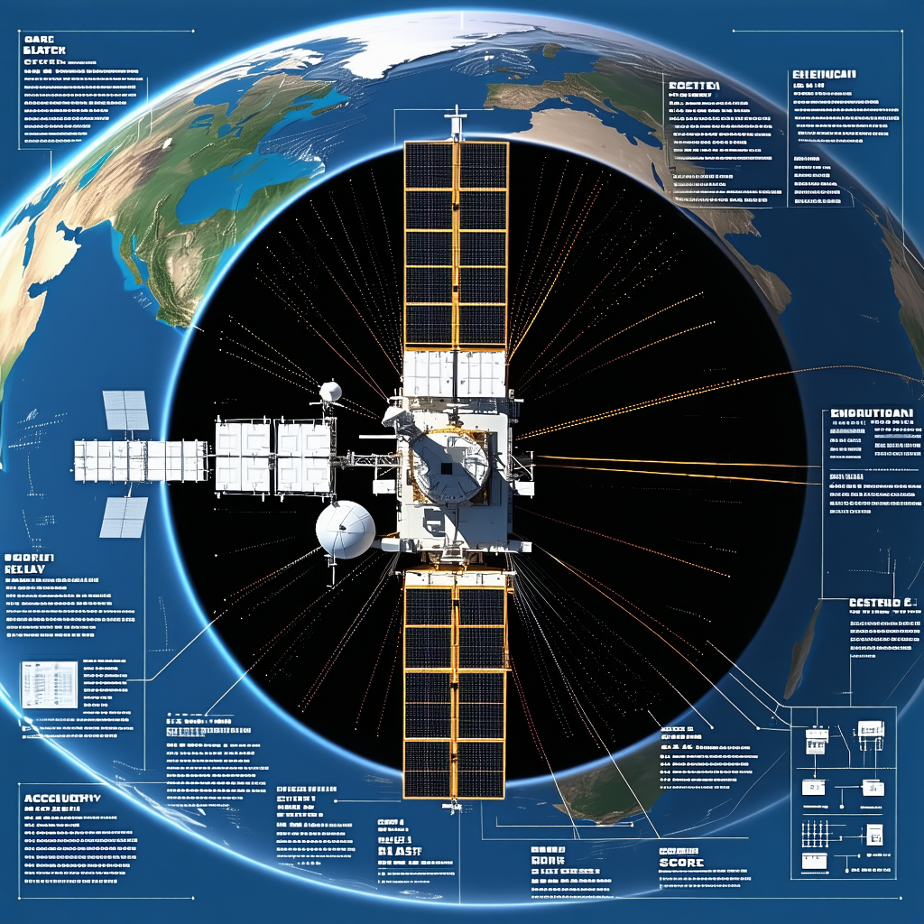 A Large Space Station Is Shown In A Diagram, With A Large Circle Representing The Space Station
