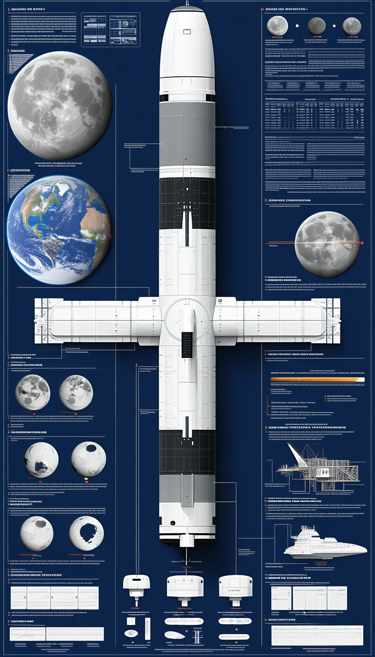 A Large Poster Is Displayed, Featuring A Space Shuttle And A Moon