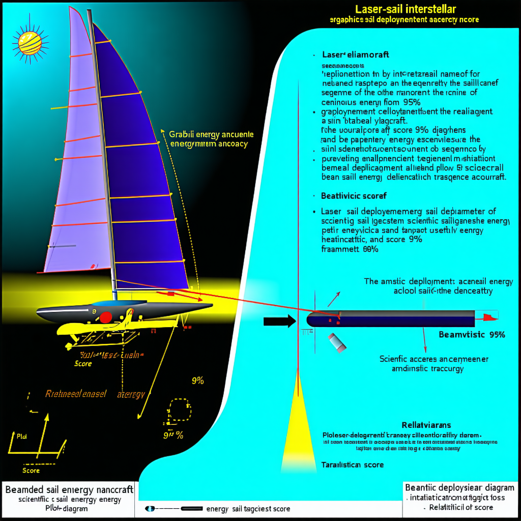 A Sailboat Is Shown In A Diagram, With A Beam Of Light Coming From The Left Side Of The Image