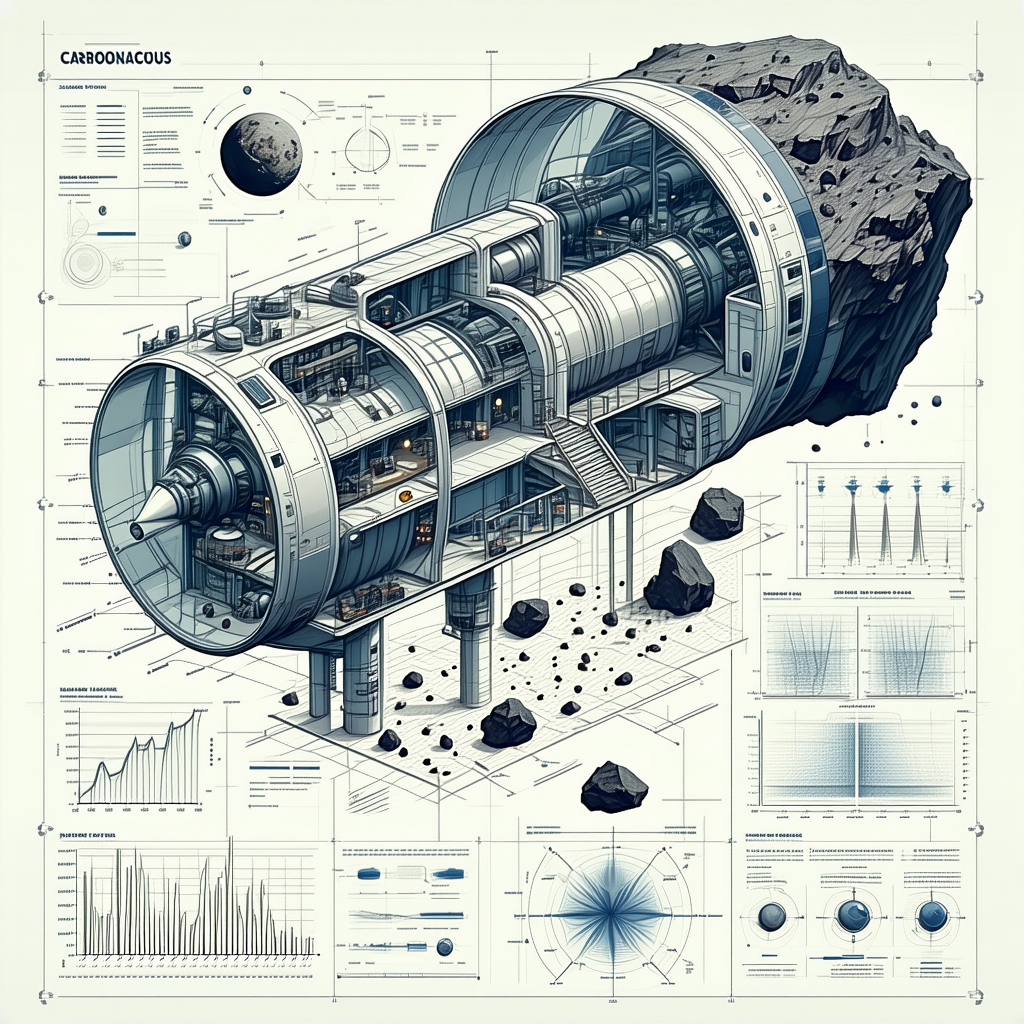 A Large, Futuristic Spacecraft Is Shown In A Detailed Diagram