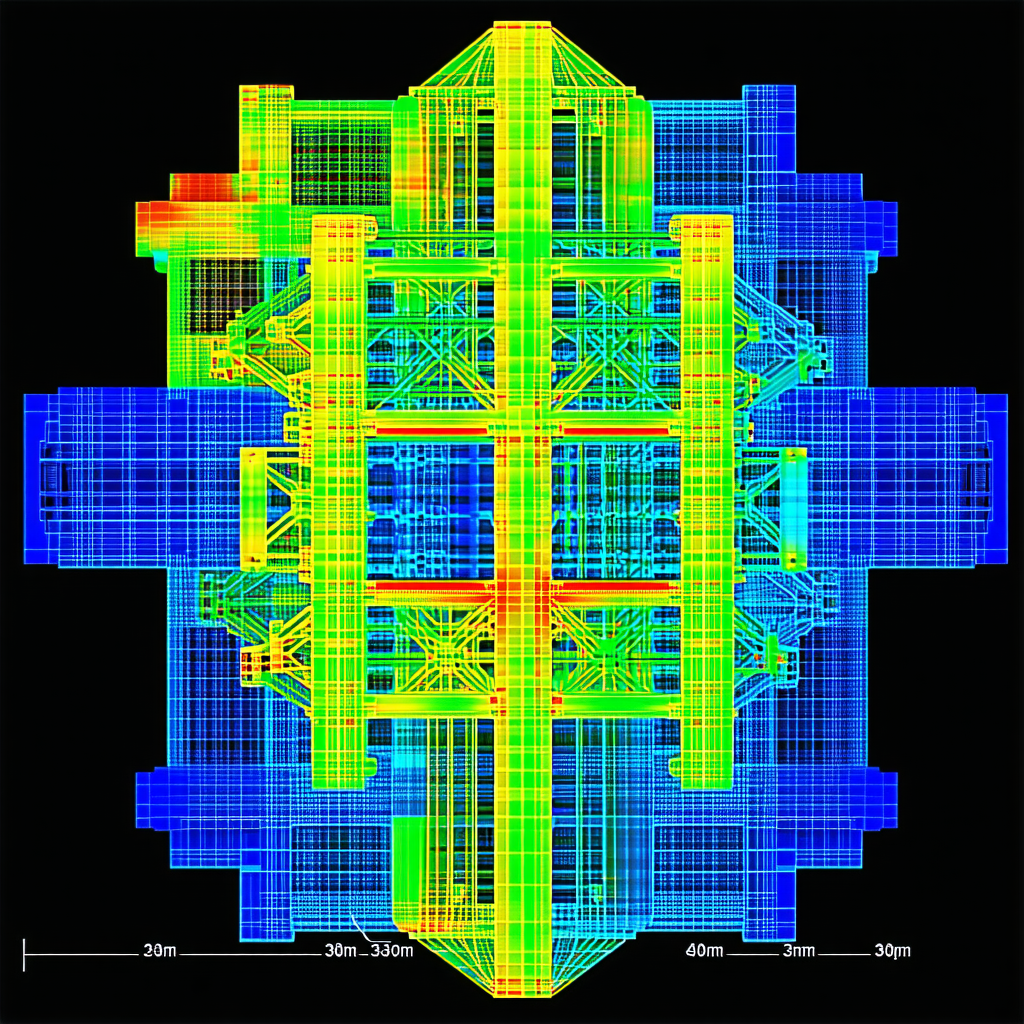 The Image Is A 3d Model Of A Building, Possibly A House Or A Large Structure