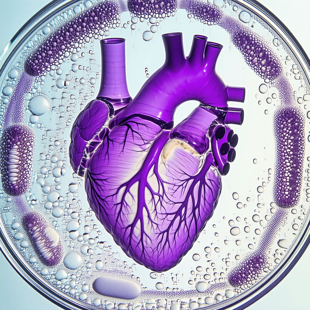 purple heart-shaped object