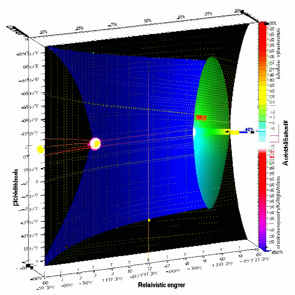 A Blue Graph With A Yellow Dot In The Center