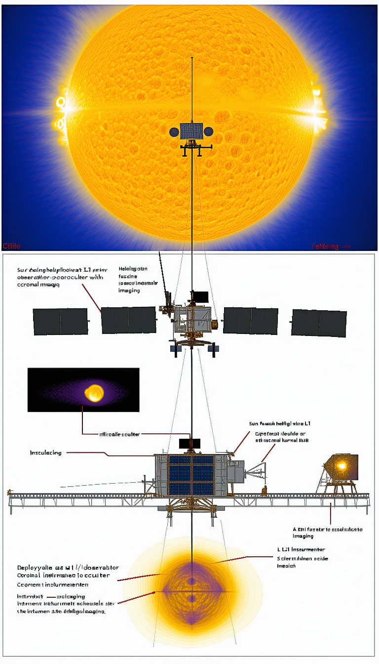 The Image Is A Diagram Of A Space Station, Showing The Various Components And Their Functions