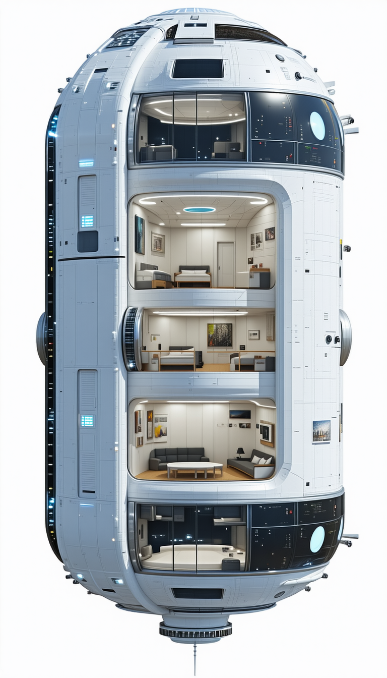 A Large White Building Is Shown In A 3d Model