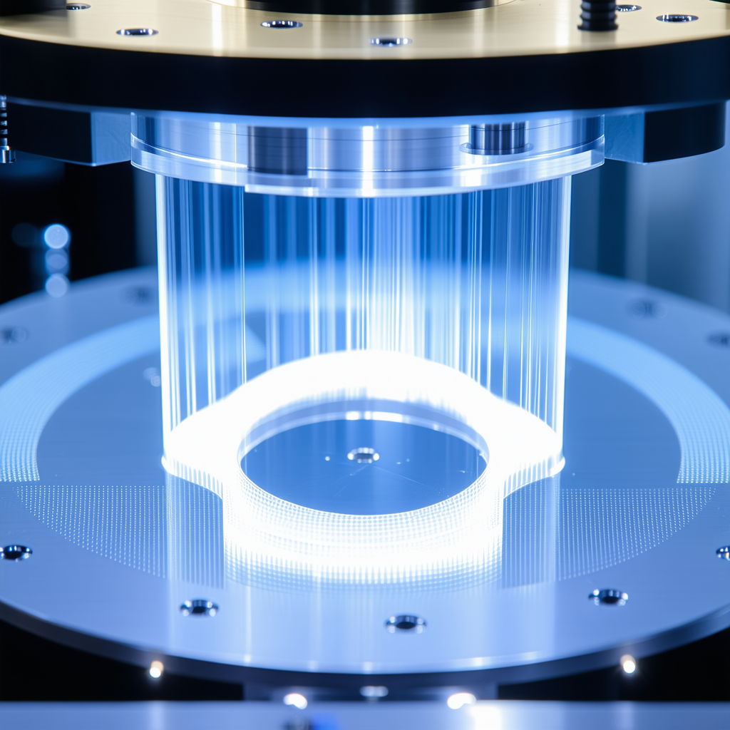 A Machine Is Shown With A Light Shining On It