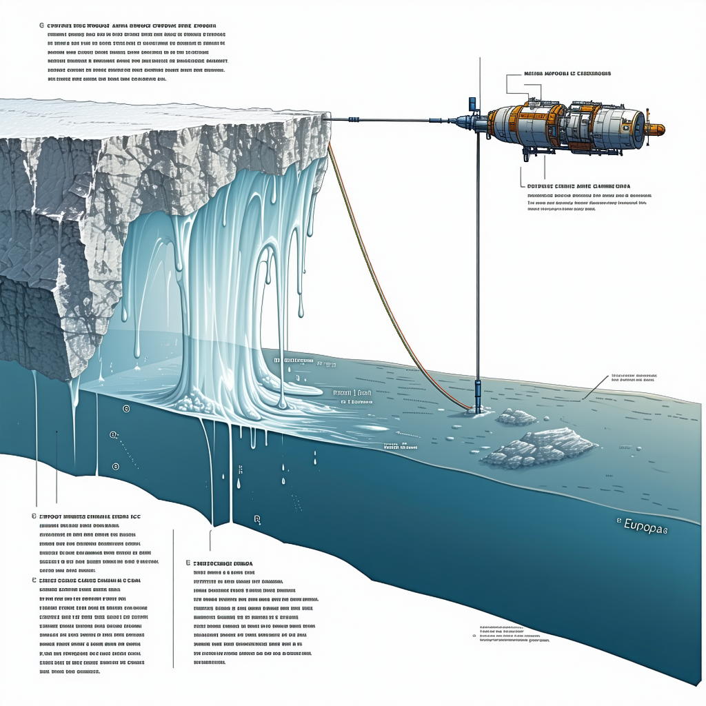 A Large Iceberg Is Shown In A Diagram, With A Hose Connected To It