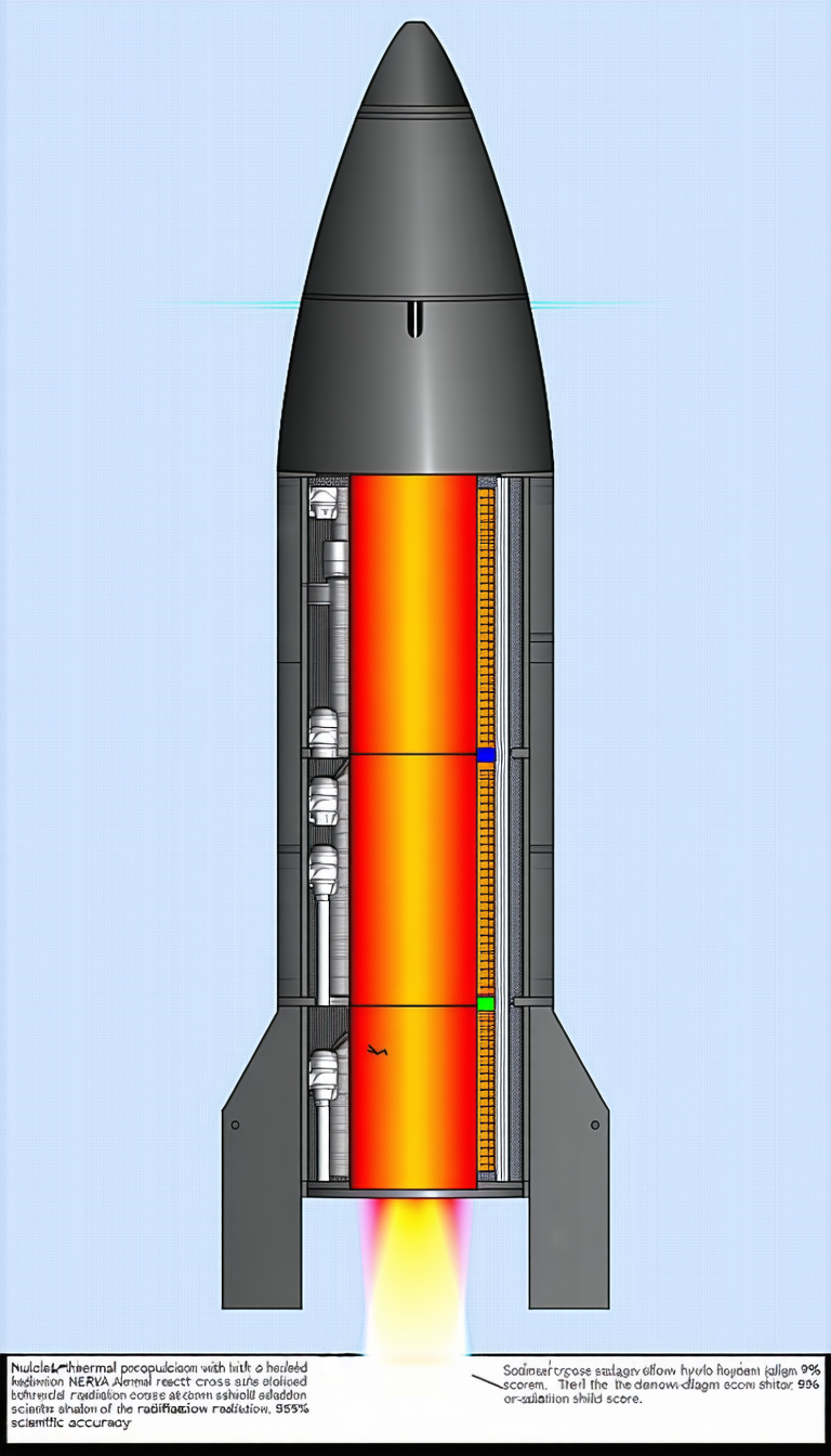 A Rocket Ship Is Shown In A Blue Background