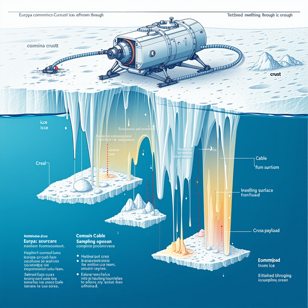 The Image Is A Cartoon Illustration Of A Submarine, With A Large Iceberg In The Background