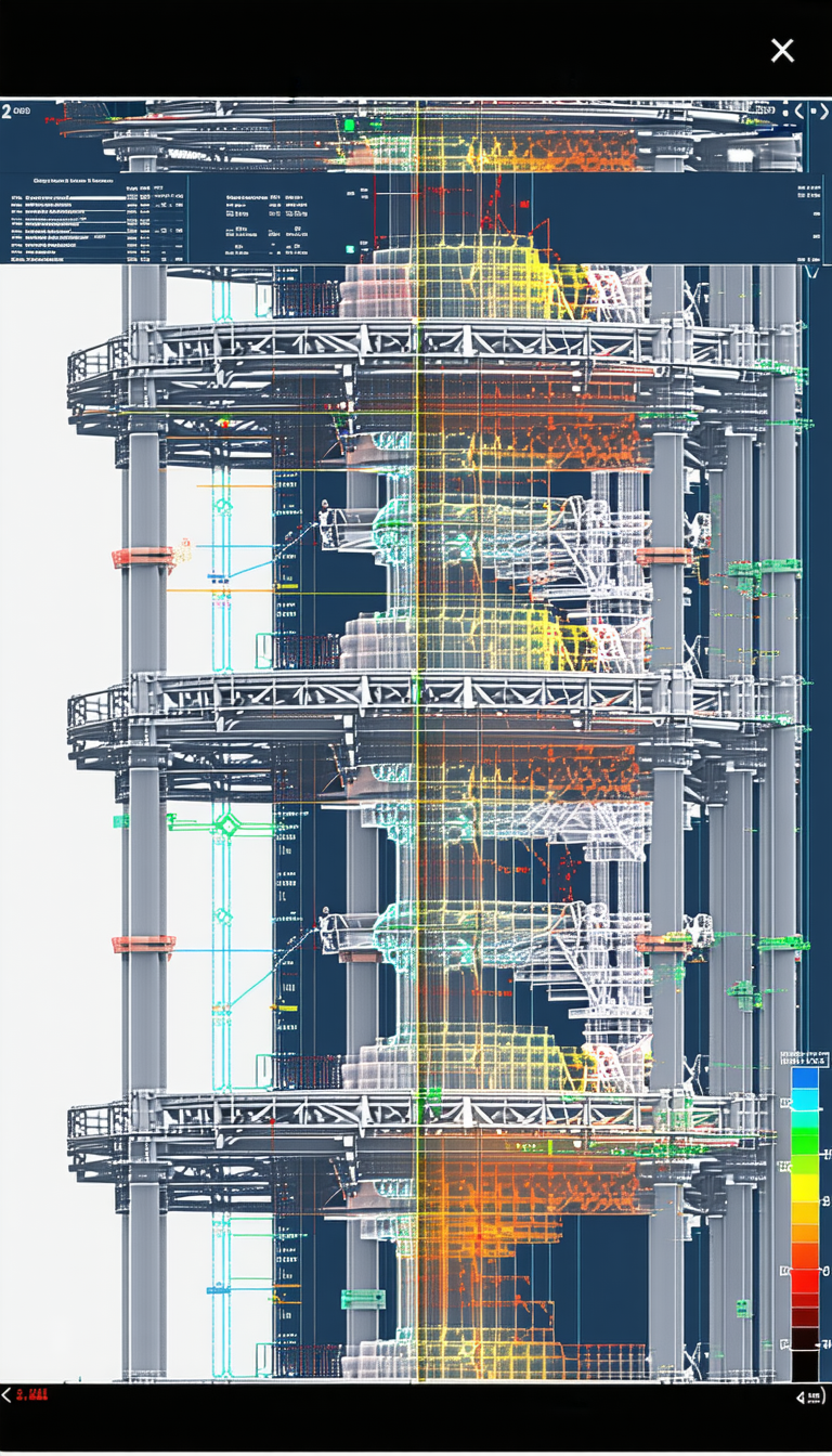The Image Is A 3d Model Of A Large Tower, Likely A Skyscraper
