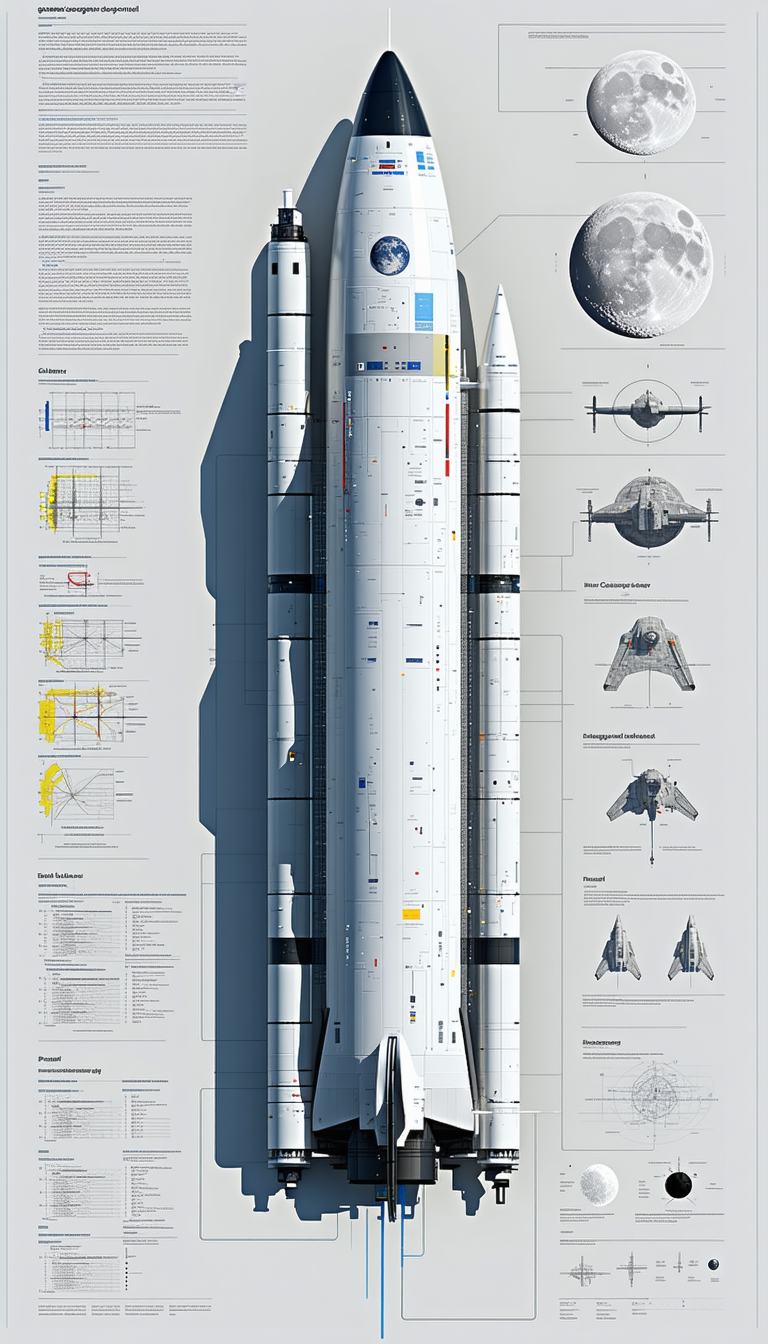 A Large Poster Of A Space Shuttle Is Displayed, Showing The Different Parts Of The Shuttle