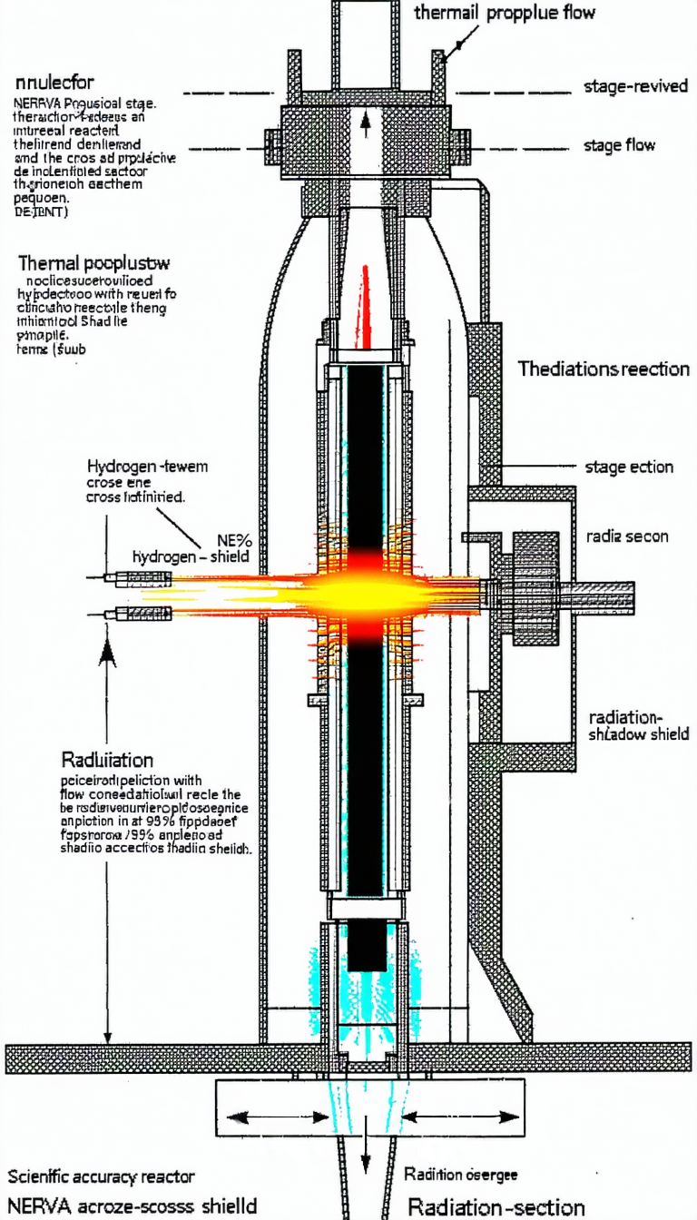 A Diagram Shows A Rocket With A Red Flame Coming Out Of It