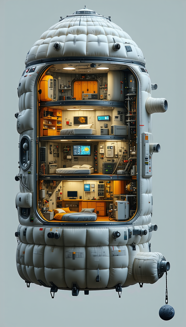 model futuristic space station