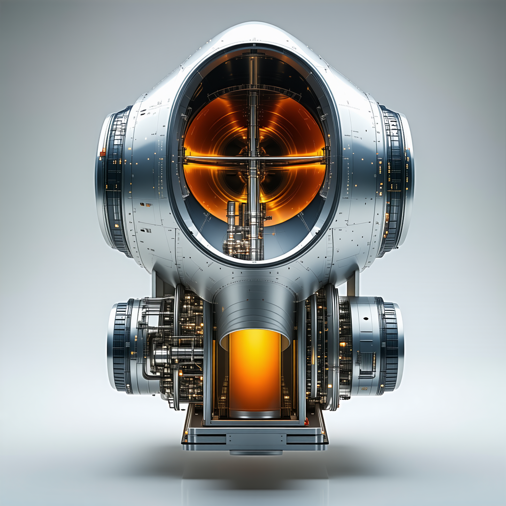 A Futuristic Spacecraft Is Shown In A Close-up View