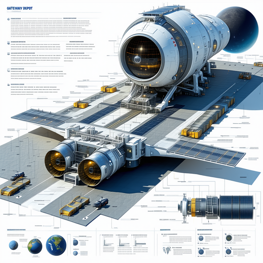 detailed illustration spacecraft