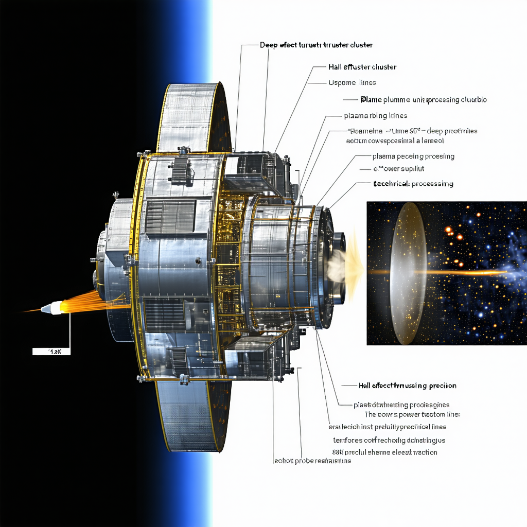 The Image Is A Diagram Of A Spacecraft, Showing Its Various Components And Their Functions