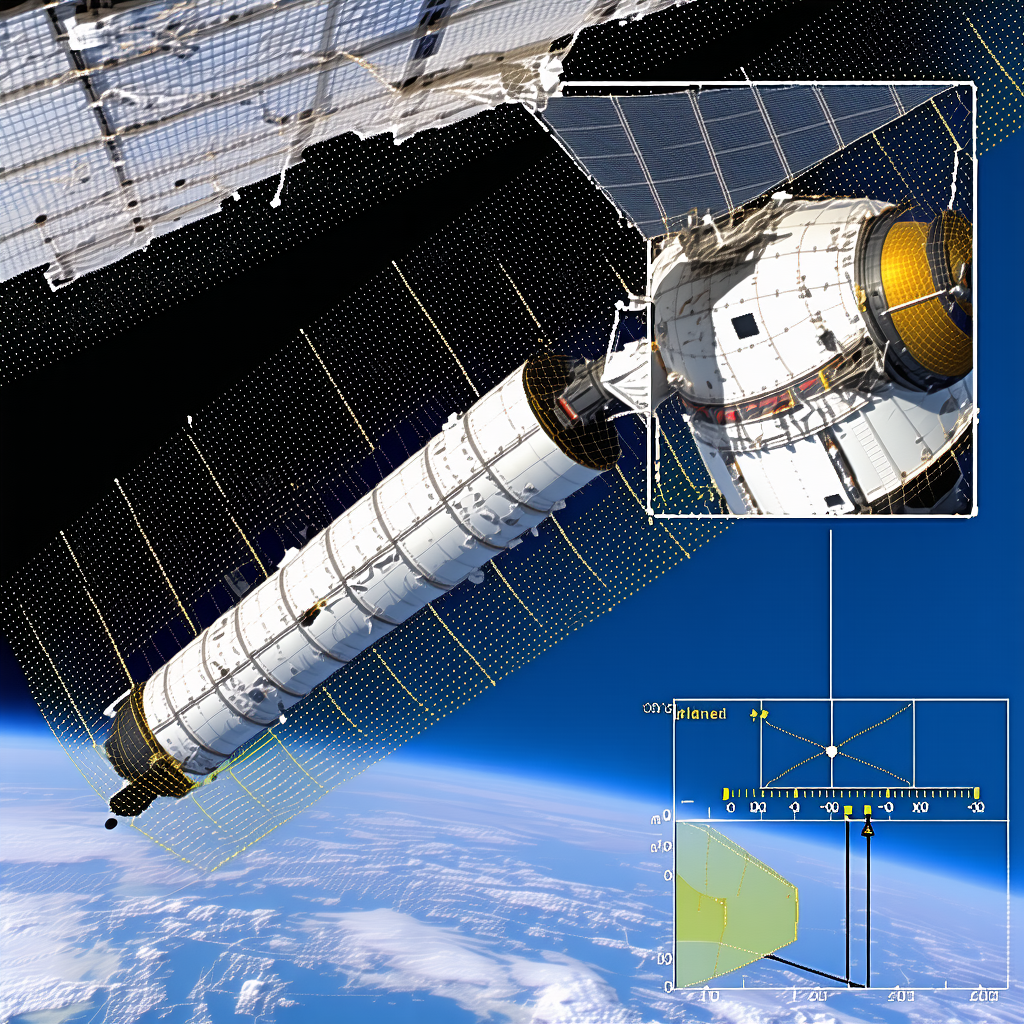 A Large Spacecraft, Possibly A Space Shuttle, Flying Through The Sky