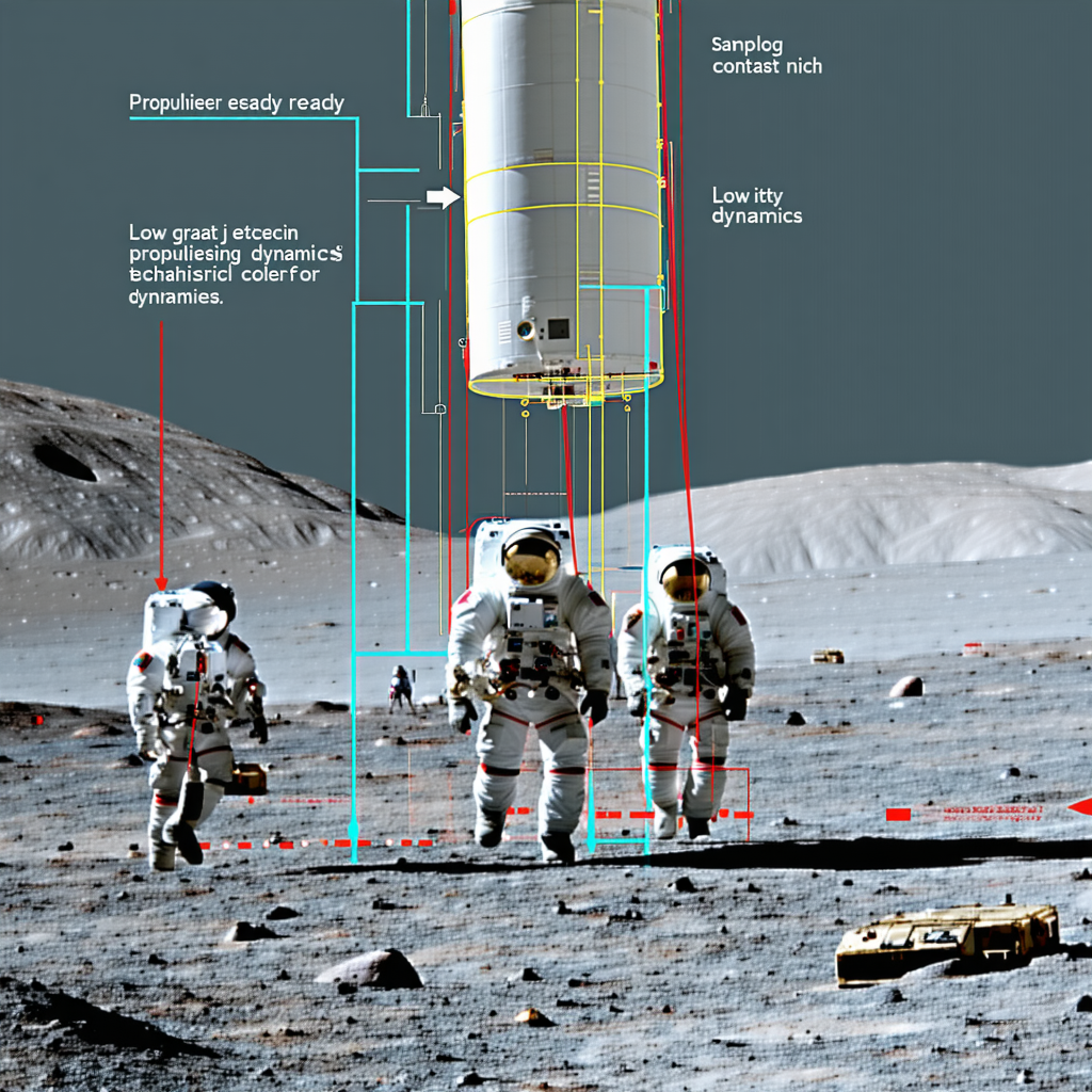 In The Image, There Are Three Astronauts Standing On The Moon's Surface