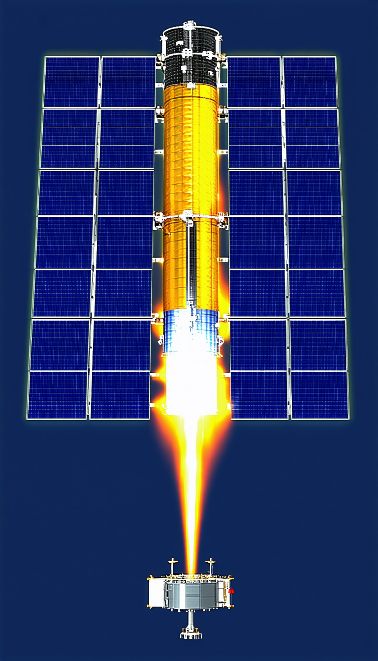 A Rocket Is Shown In The Image, With Its Tail End Visible