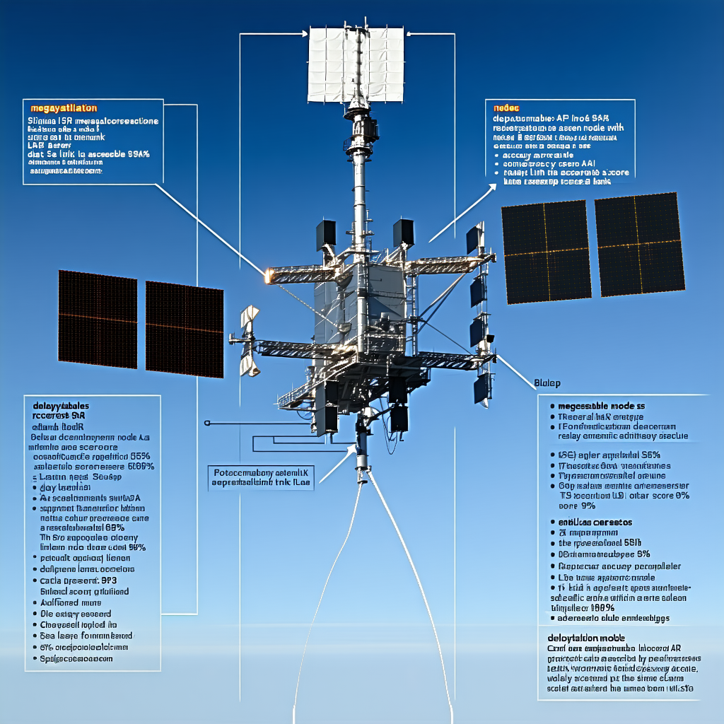 The Image Is A Diagram Of A Satellite System, Showing The Various Components And Their Functions