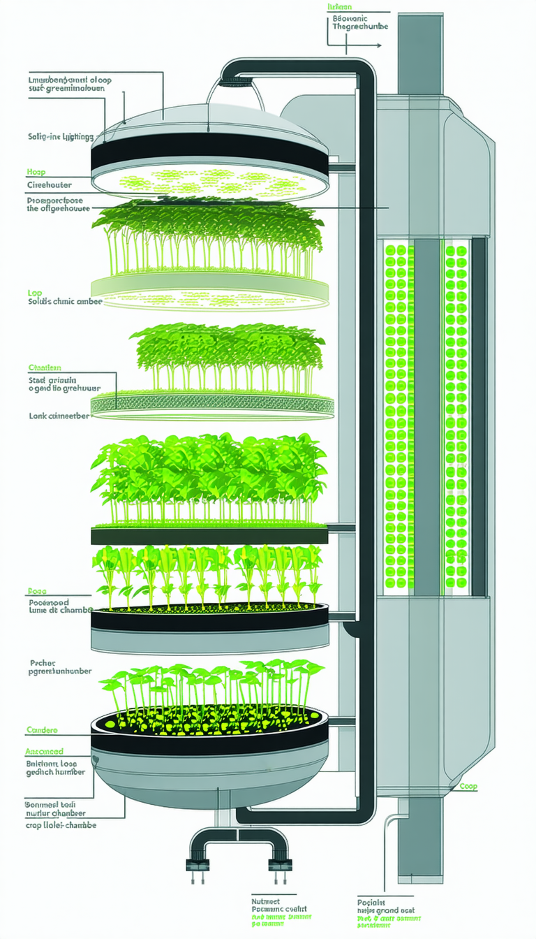 A Large Indoor Garden With A Variety Of Plants Growing In Different Sections