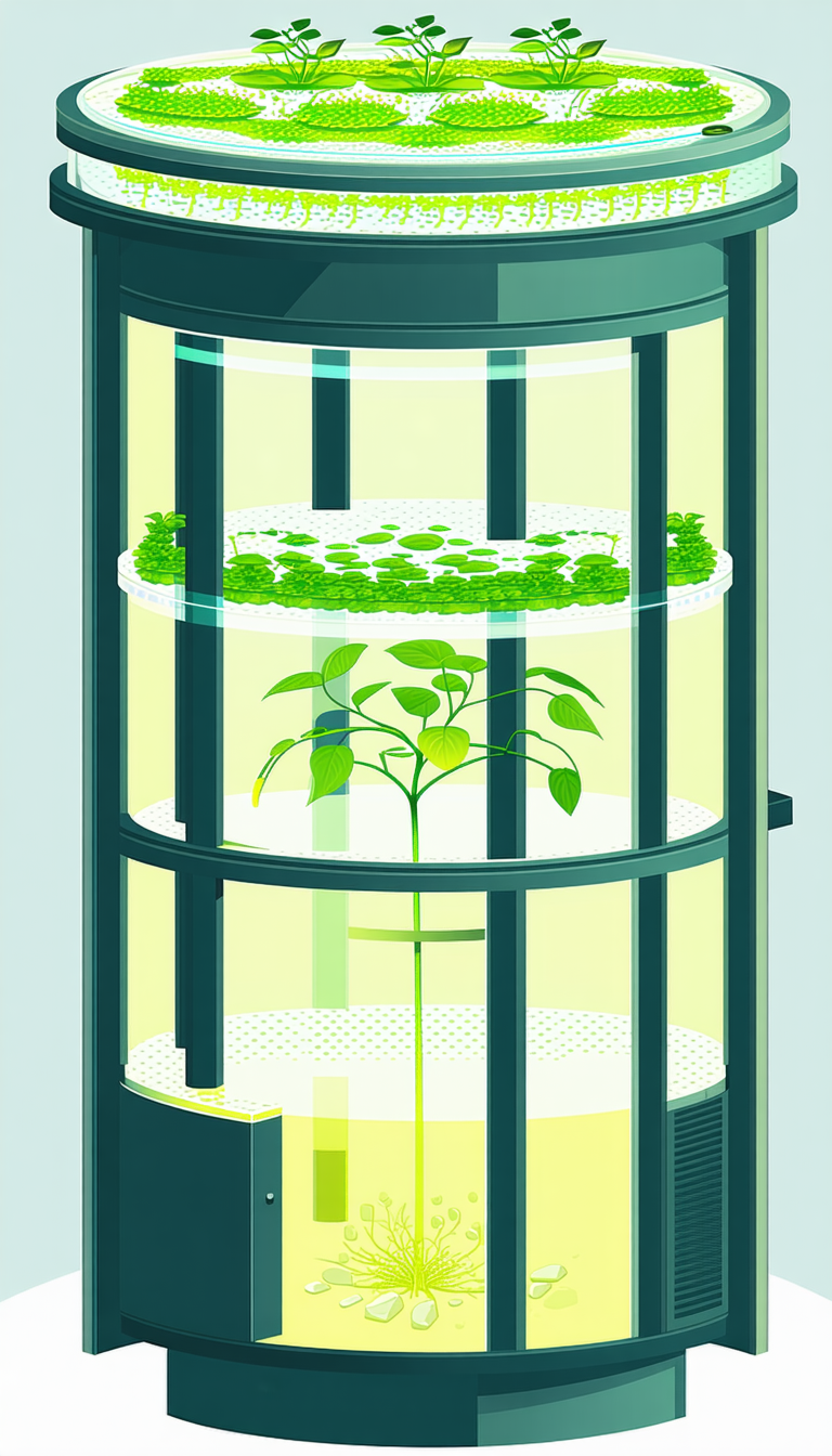 A Greenhouse With A Variety Of Plants Inside