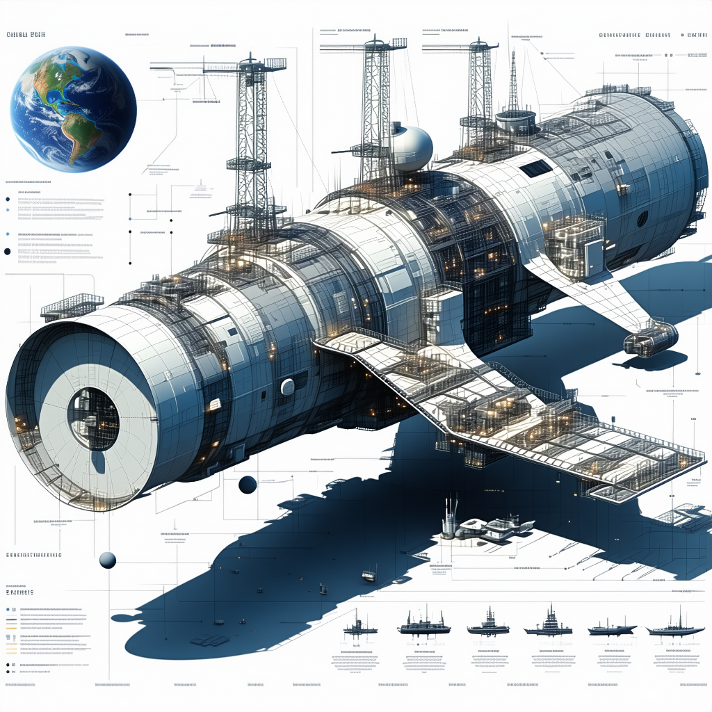 In This Image, There Is A Large Spacecraft With A Massive Engine On The Bottom