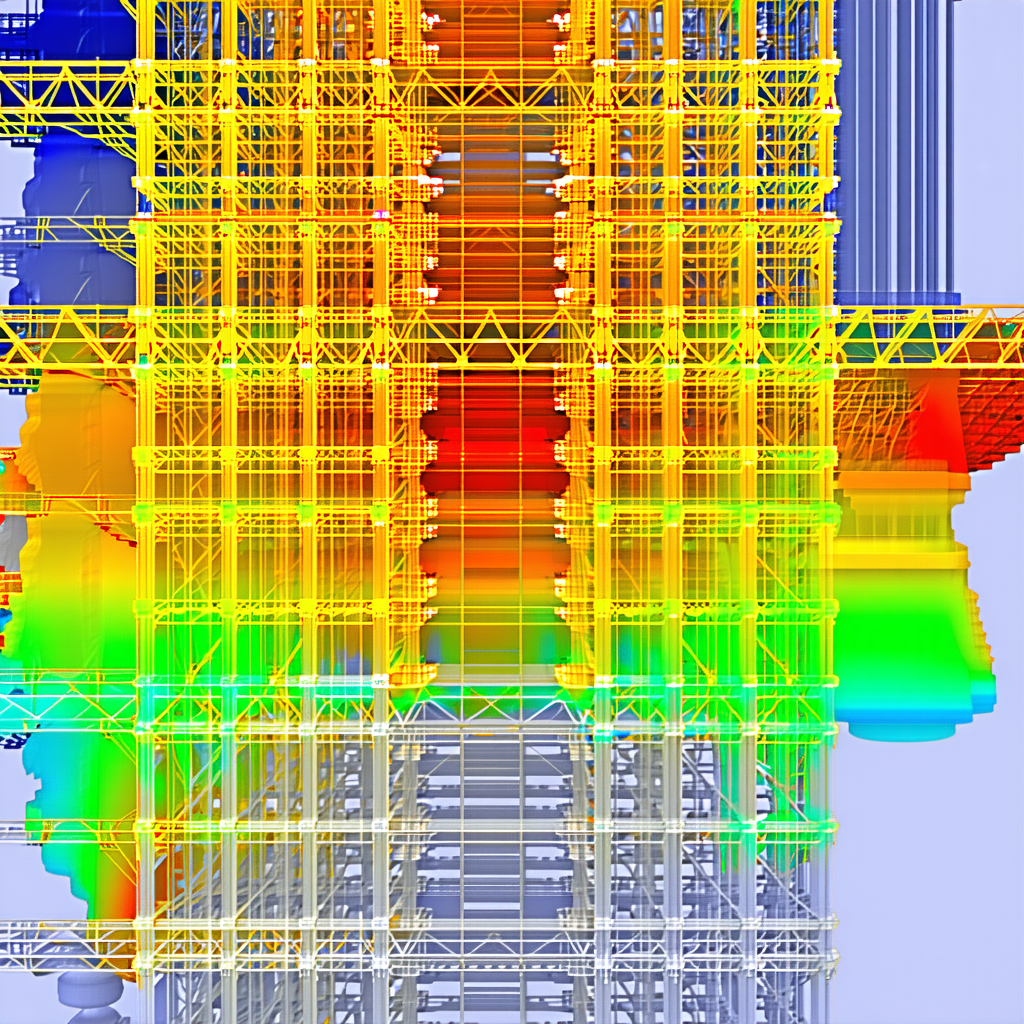 A Large, Colorful Structure Is Shown In The Image