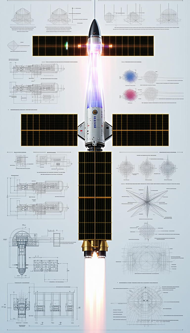 A Space Shuttle Is Shown In A Diagram, With Its Various Parts Labeled
