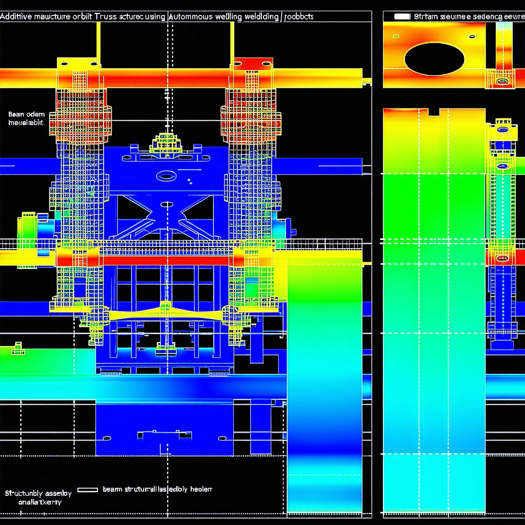The Image Is A 3d Model Of A Large Structure, Possibly A Factory Or A Building