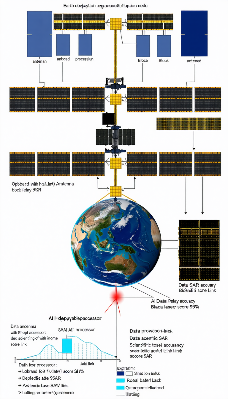 diagram showing relationship between satellite
