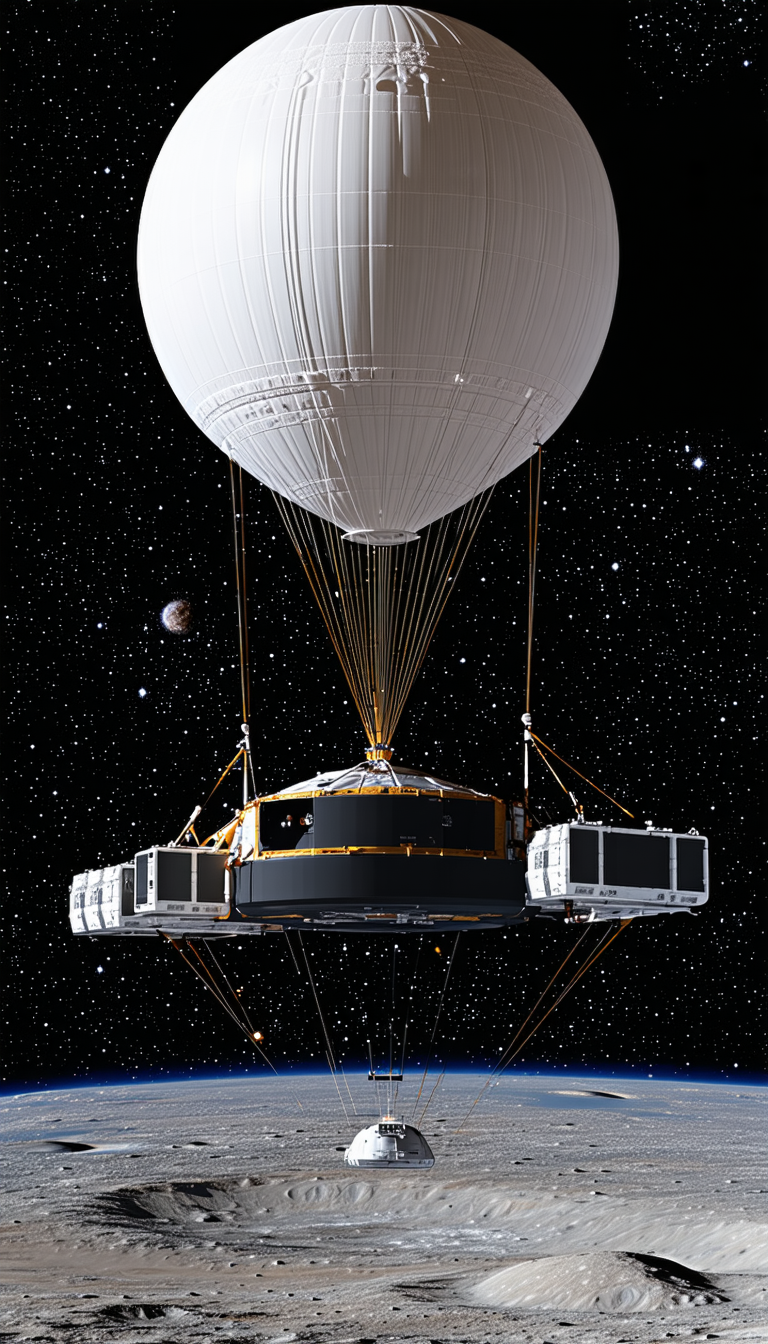 A Large Airship, Possibly A Zephyr, Floating In The Sky
