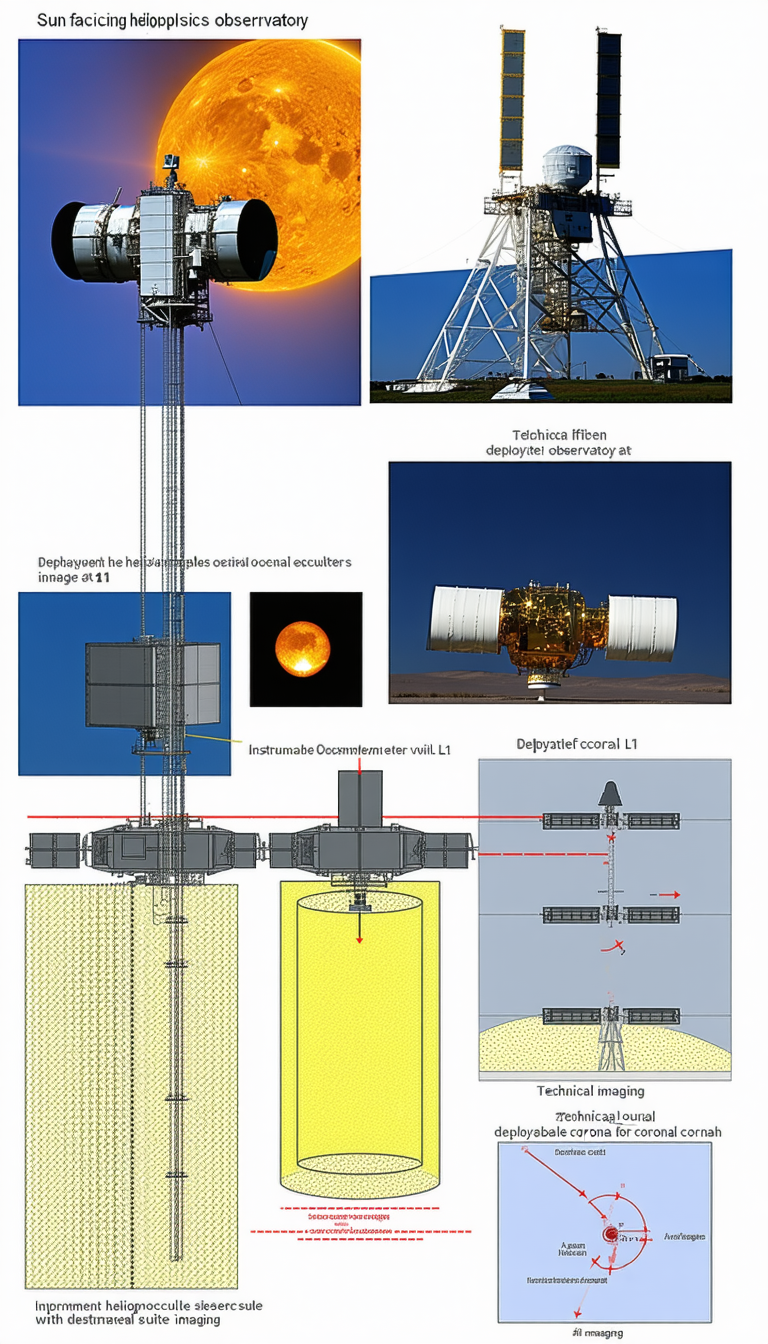The Image Is A Diagram Of A Space Station, Showing Various Components And Their Functions