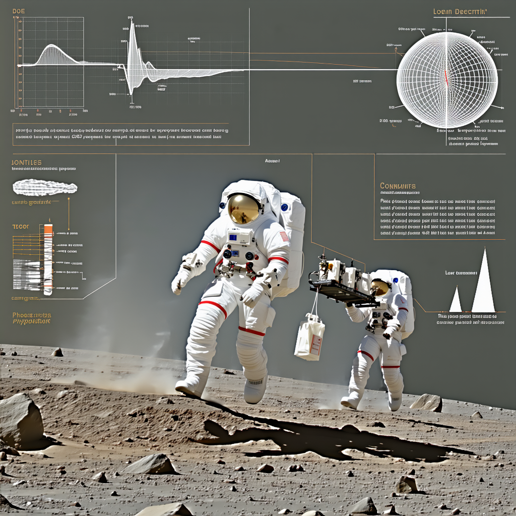 In The Image, There Are Two Astronauts Walking On A Rocky Surface, Possibly On The Moon