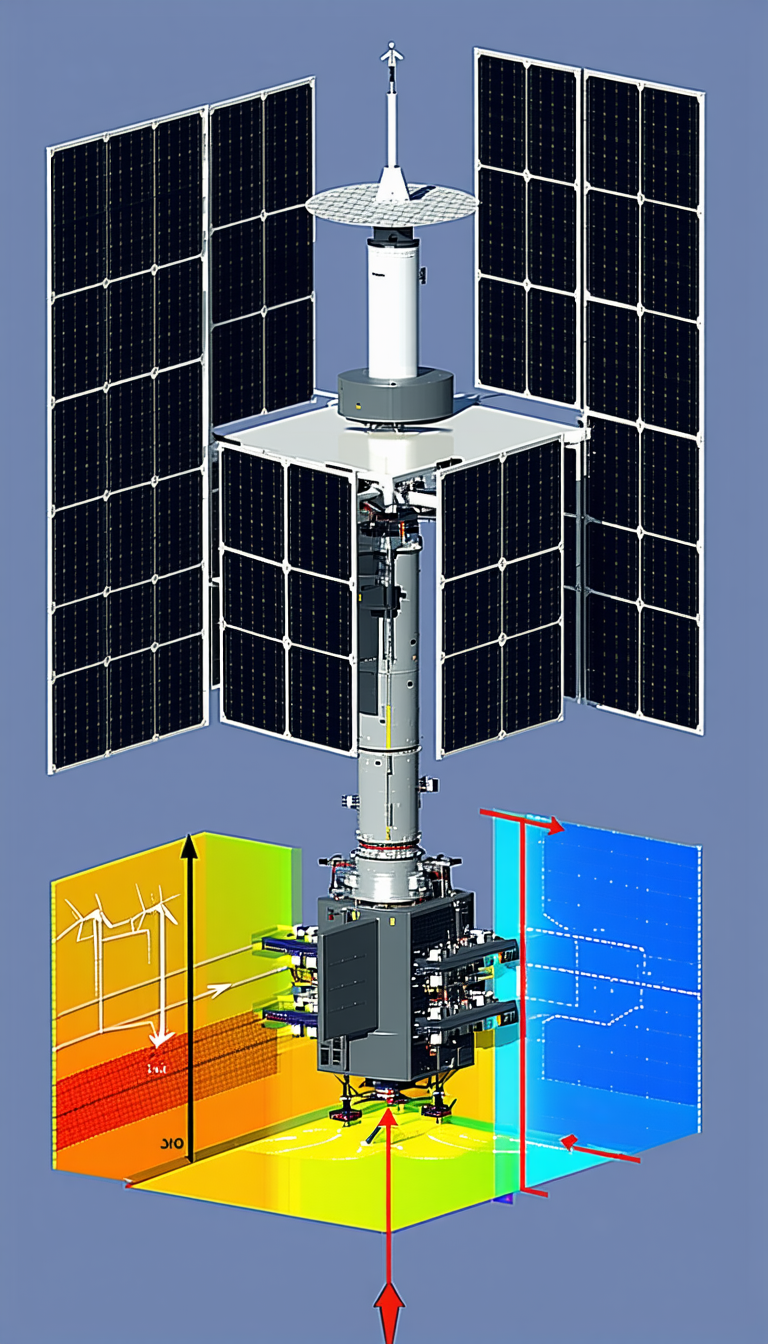 A Large Structure With A Solar Panel On Top Of It