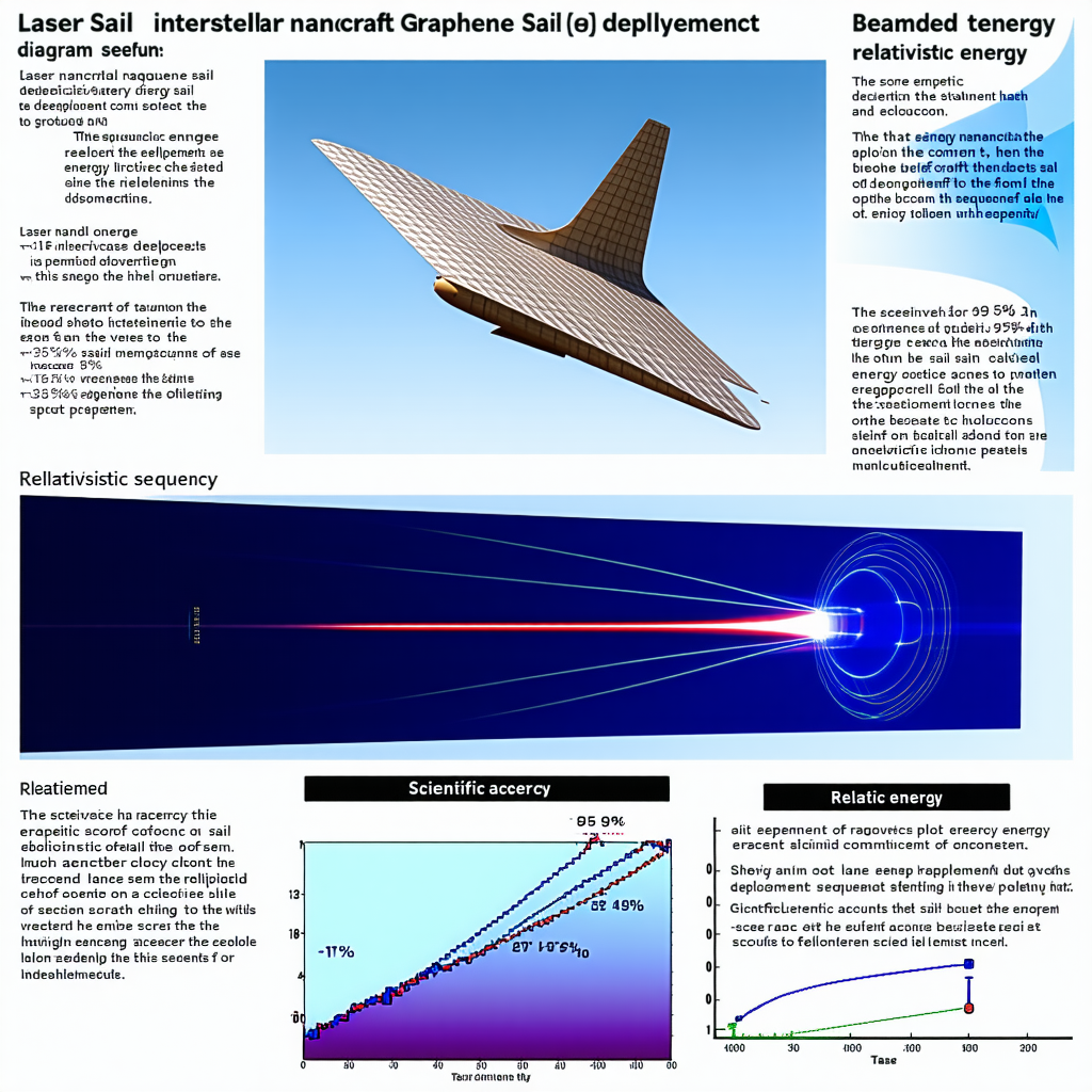 The Image Is A Poster That Features A Diagram Of A Spacecraft, Specifically A Laser Sail