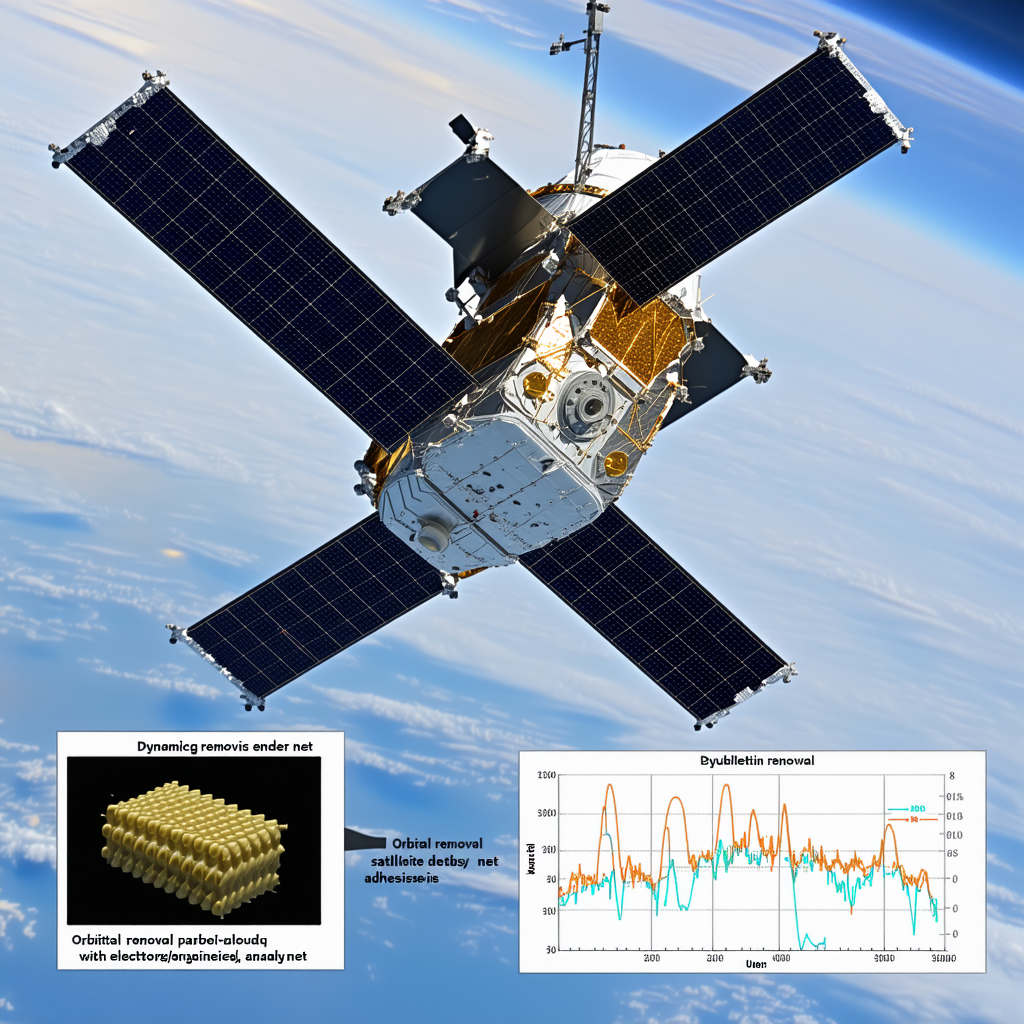 A Spacecraft With A Large Satellite Dish On Its Side