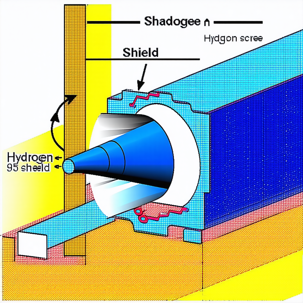 A Blue And White Diagram Shows A Hydraulic Cylinder With A Blue Cap On The End