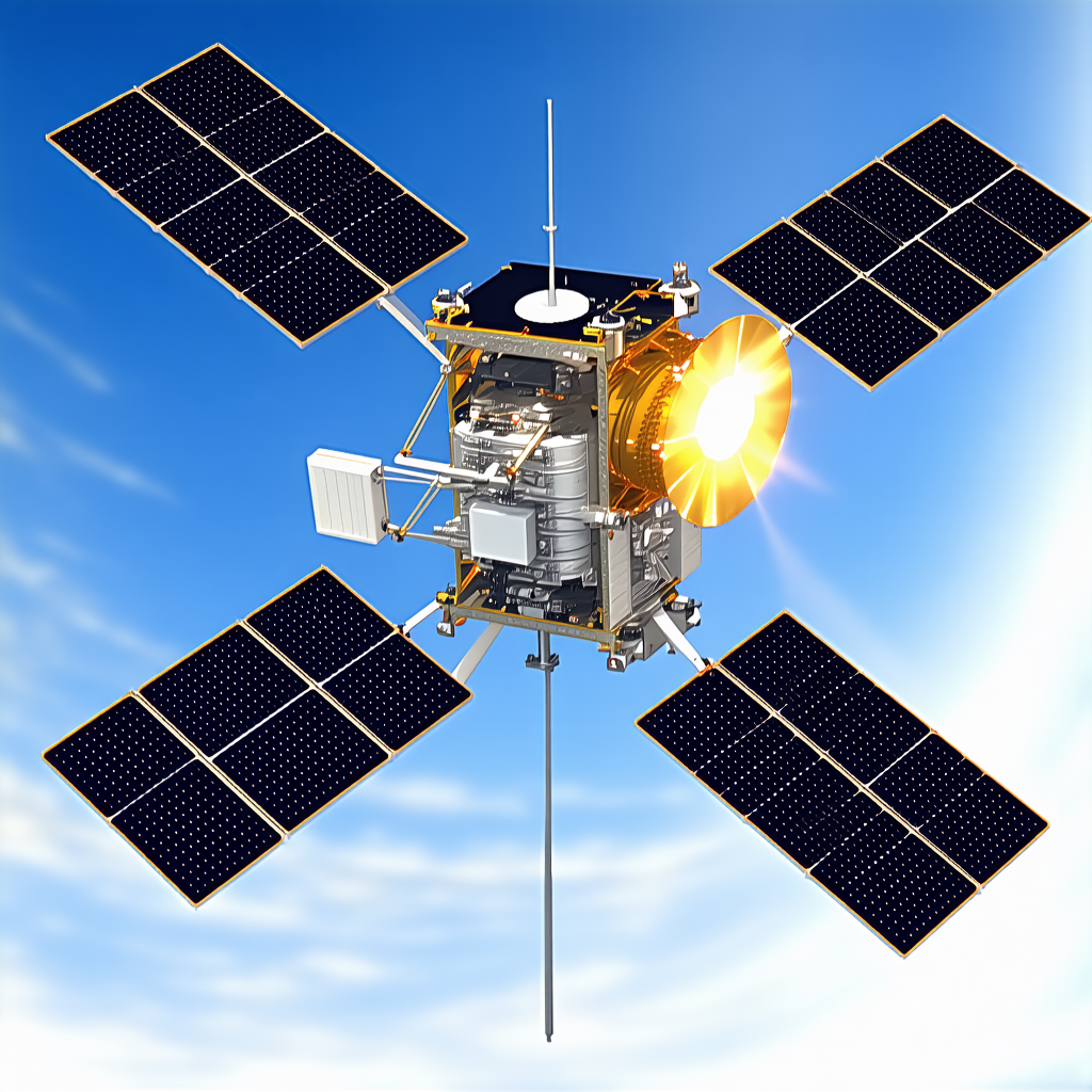 A Spacecraft With A Large, Round, And Shiny Dome On Top