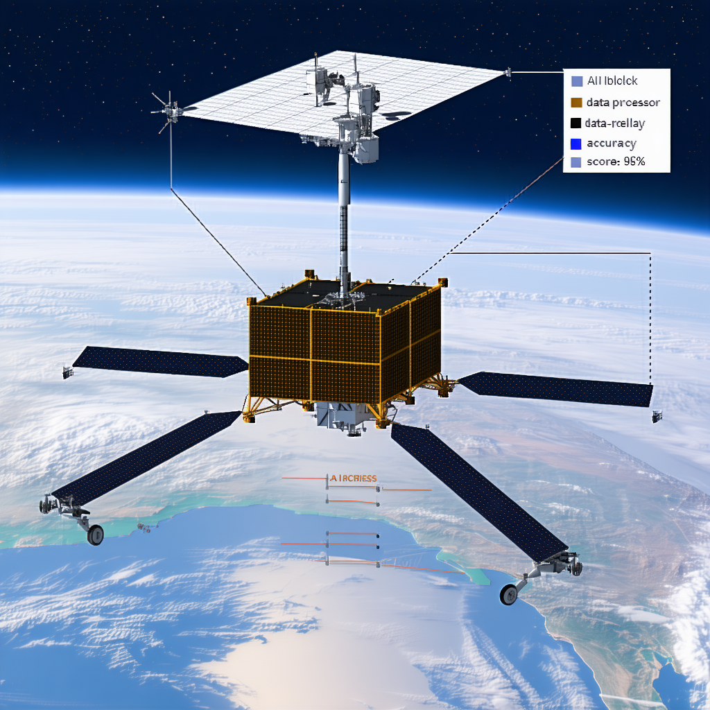 A Spacecraft With A Large Satellite Dish On Top Of It