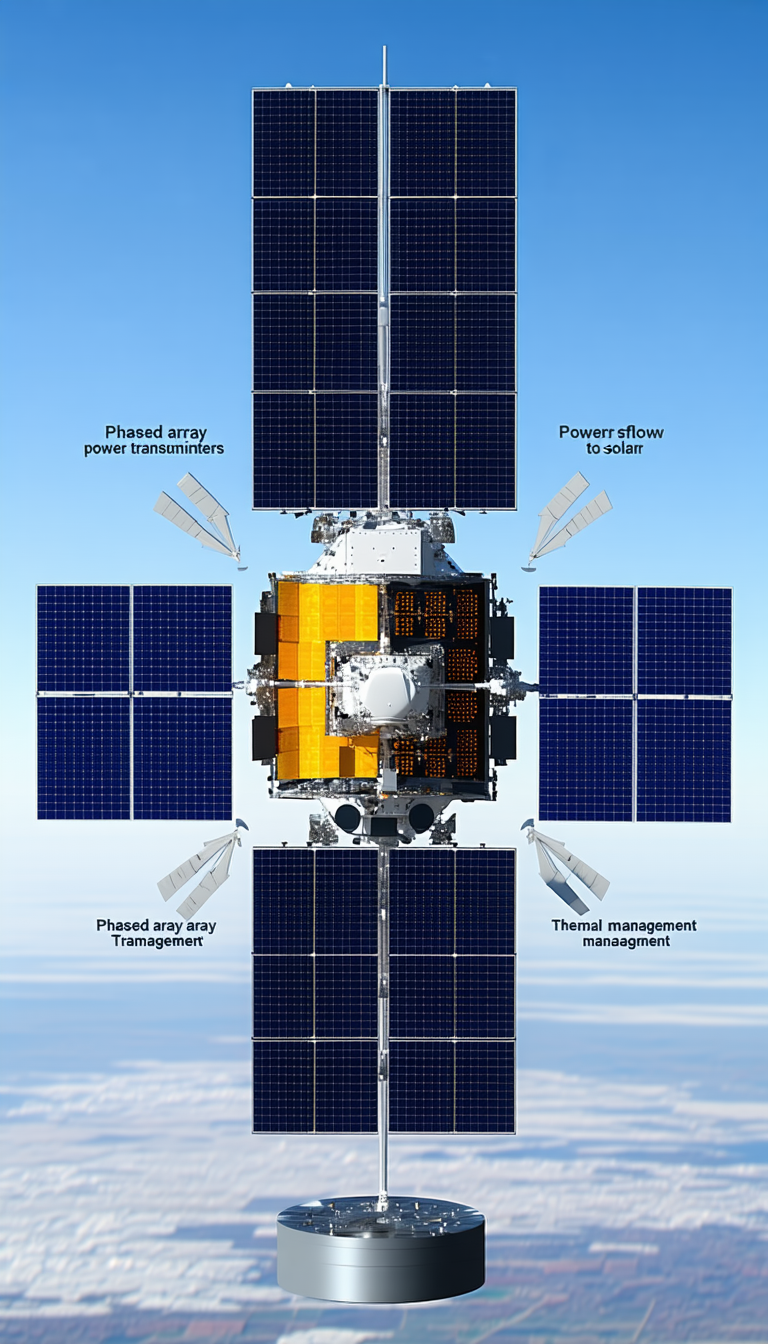 A Spacecraft With A Solar Panel On Its Side
