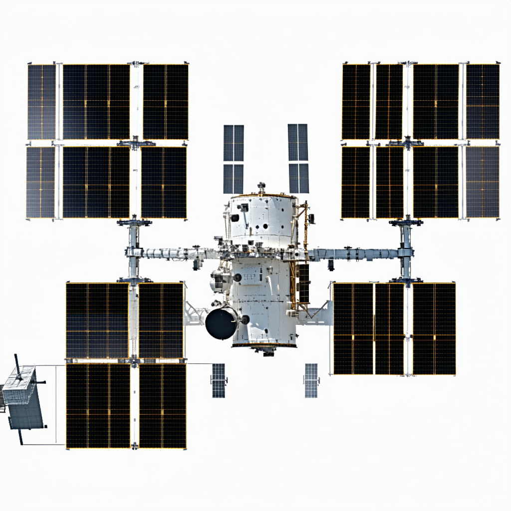 space shuttle shown white background