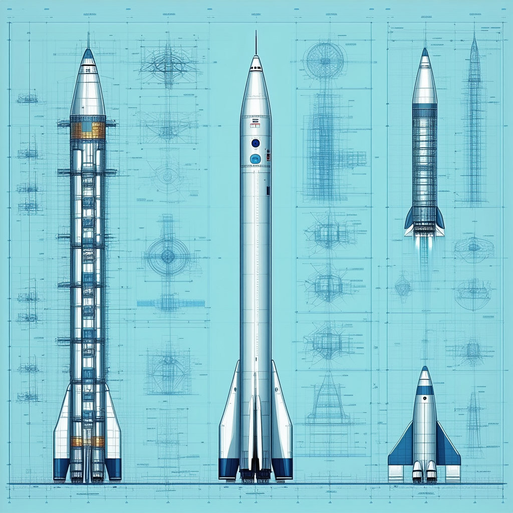 A Blueprint Of A Space Shuttle, Showcasing The Different Parts Of The Shuttle
