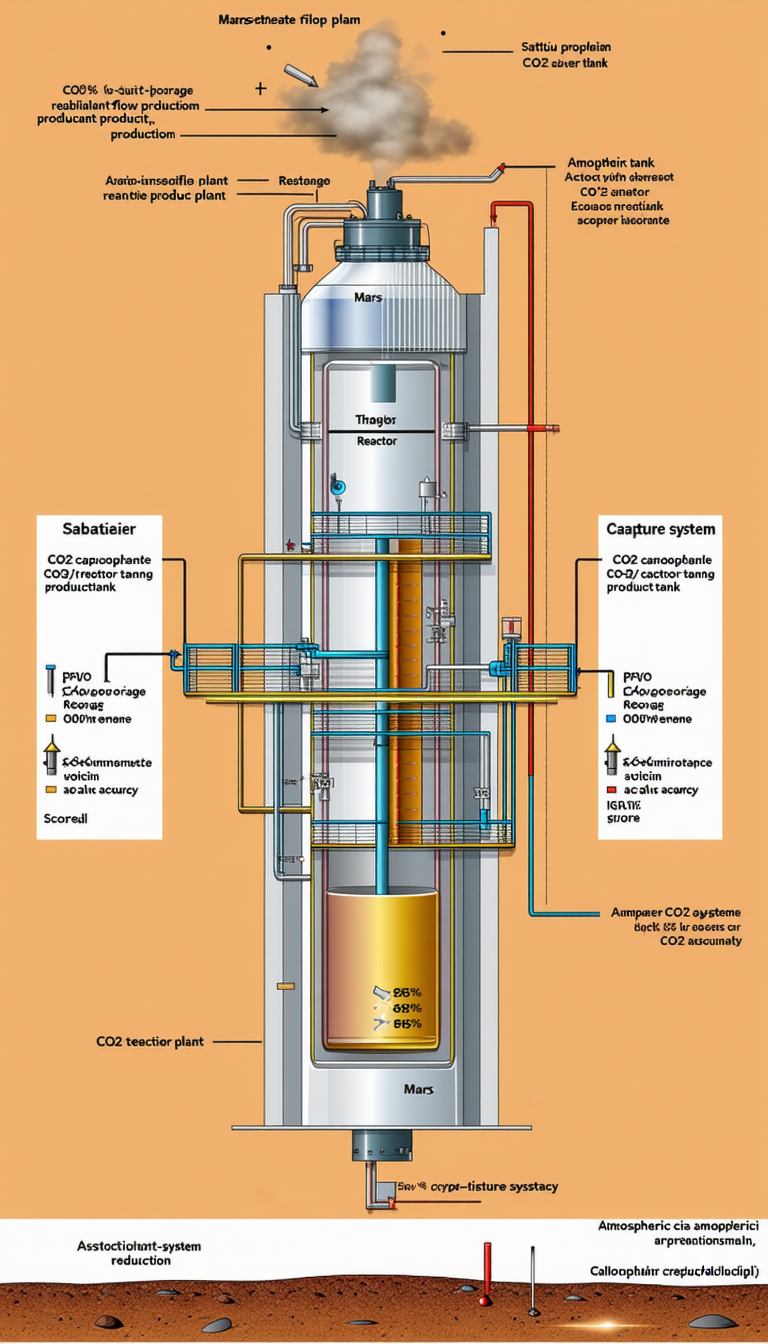 The Image Is A Diagram Of A Large Industrial Plant, Specifically A Co2 Capture System