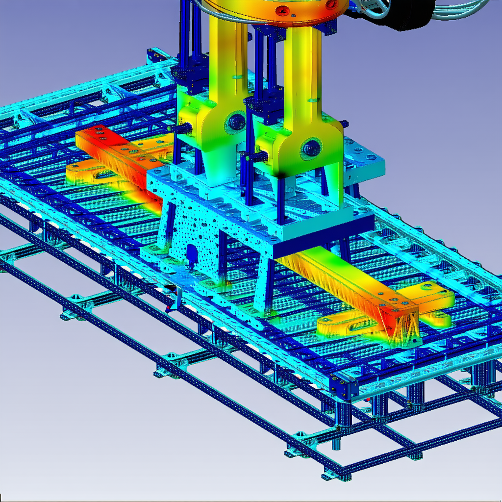 The Image Is A 3d Model Of A Car's Suspension System