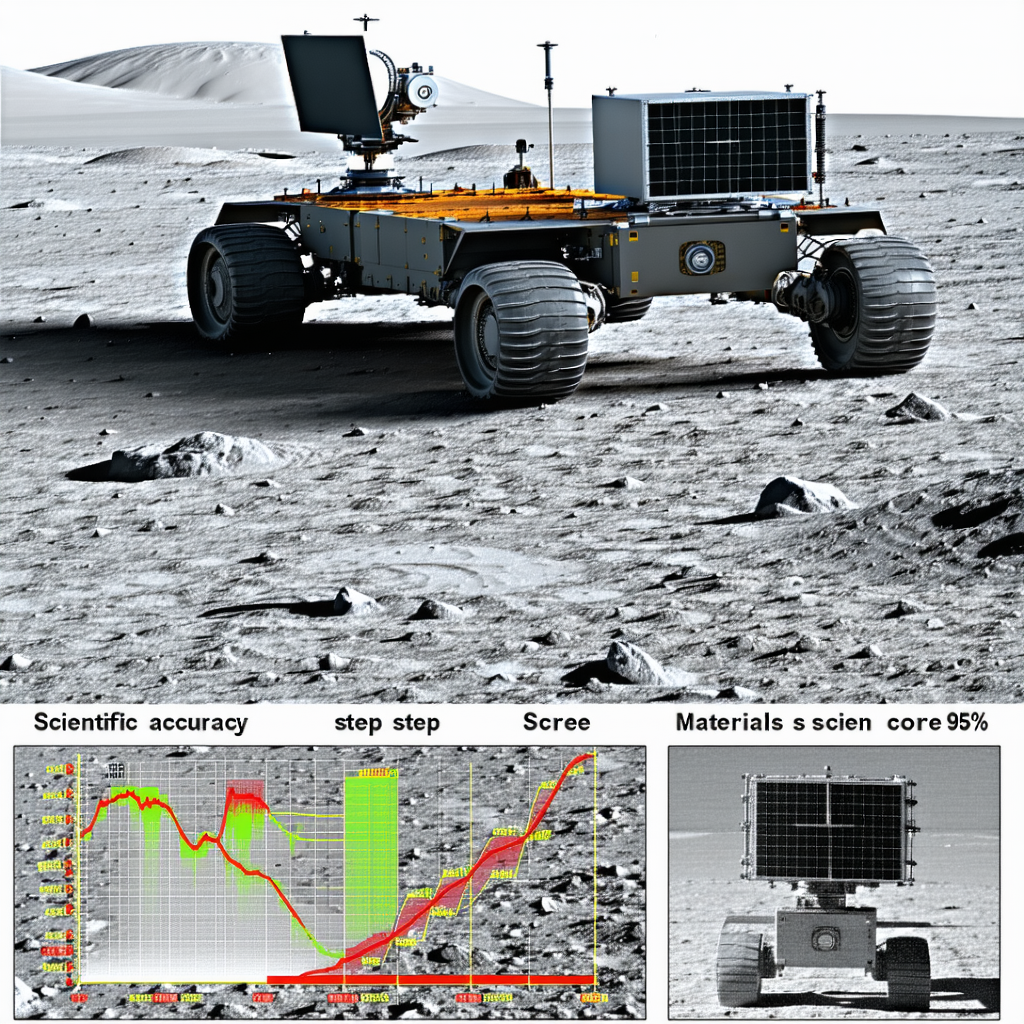 A Robotic Vehicle On A Rocky Surface, Possibly On The Moon